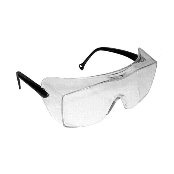 GLASSES SAFETY OX SERIES BLACK FRAME CLEAR 10/BX - Clear Lens